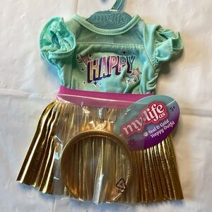 My Life As Teal and Gold Doll Outfit
